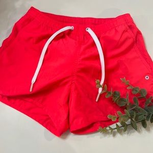 H&M neon swim trunks